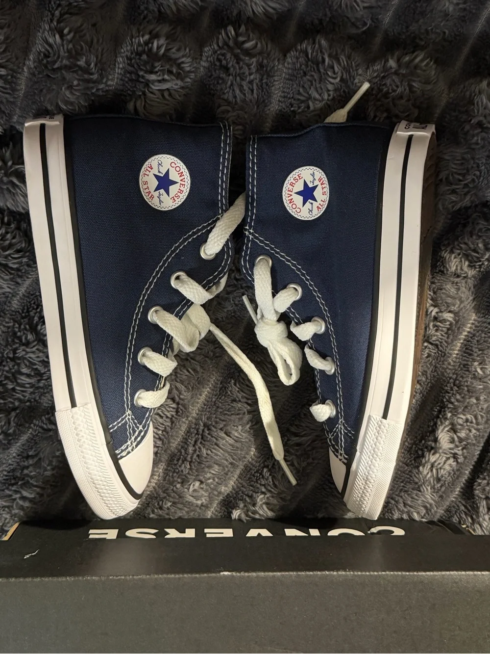 Converse Chuck Taylor All Star Hi High Top Canvas Sneaker Navy  US 10C New